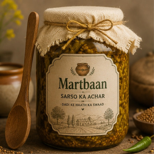 Martbaan Sarso Ka Achar |Sarso Mustard Oil Pickle Pure Homemade & Desi Goodness